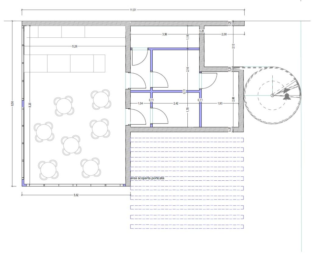 pianta bar RF building construction